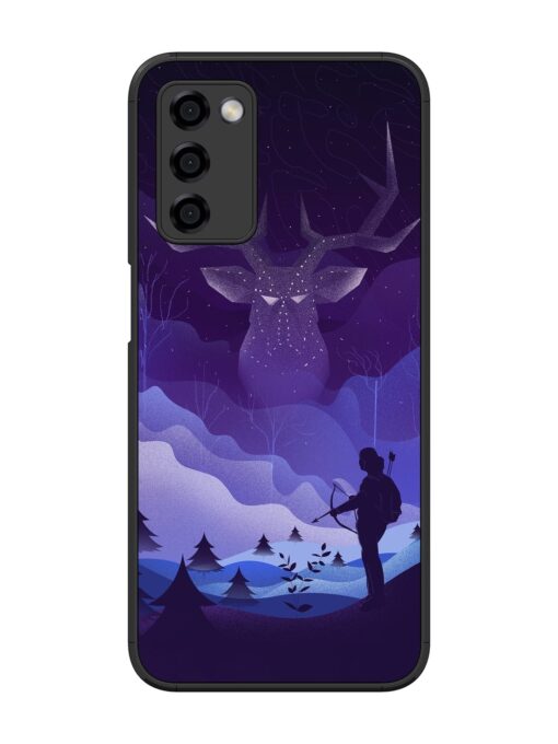 Deer Forest River Glossy Metal Phone Cover for Oppo A53S (5G) Zapvi