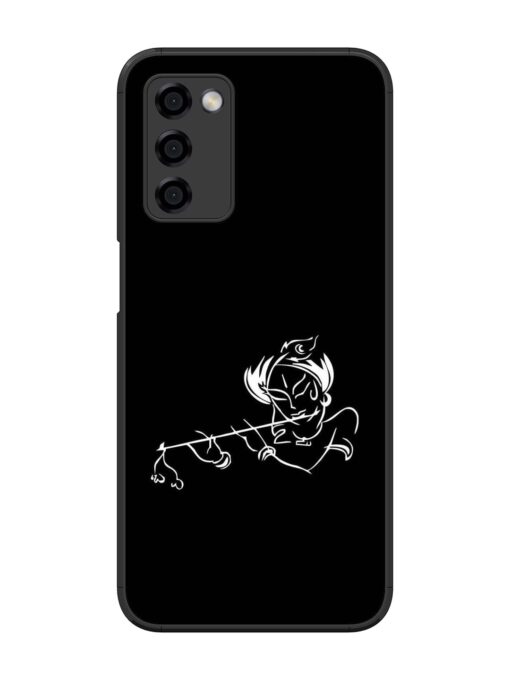 Krishna Flute Glossy Metal Phone Cover for Oppo A53S (5G) Zapvi