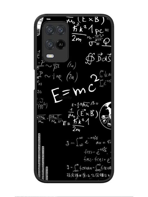 E=Mc2 Mass?Energy Equivalence Glossy Metal Phone Cover for Oppo A54