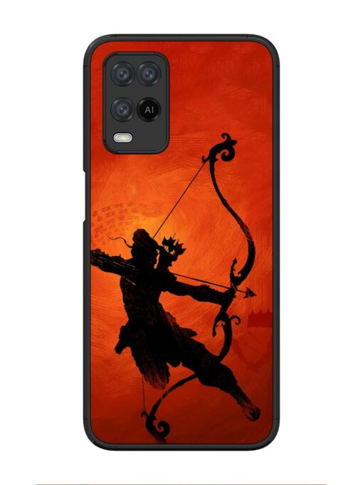 Illustration Lord Rama Glossy Metal Phone Cover for Oppo A54