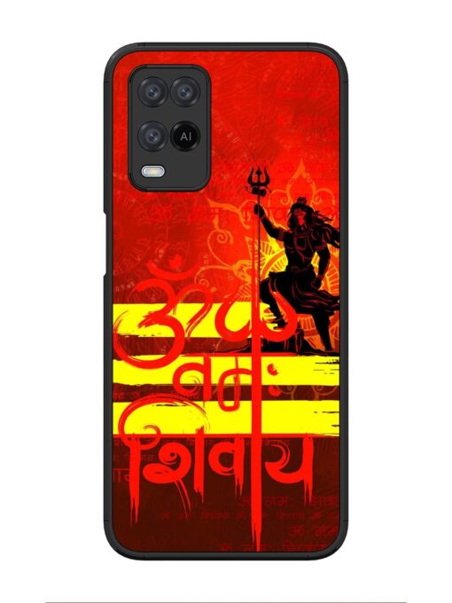 Illustration Lord Shiva Glossy Metal TPU Phone Cover for Oppo A54 Zapvi