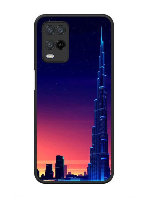 Burj Khalifa Abstract Glossy Metal Phone Cover for Oppo A54 Zapvi