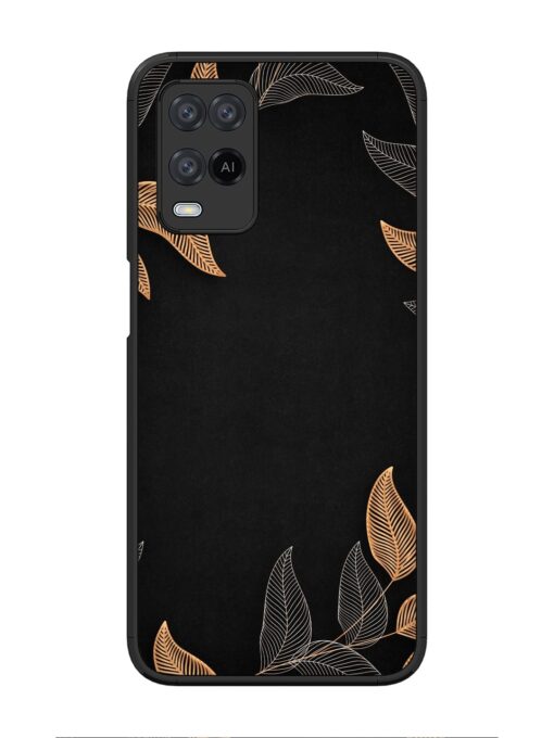 Foliage Art Glossy Metal Phone Cover for Oppo A54