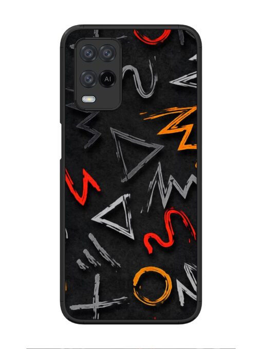 Grungy Graffiti Glossy Metal Phone Cover for Oppo A54