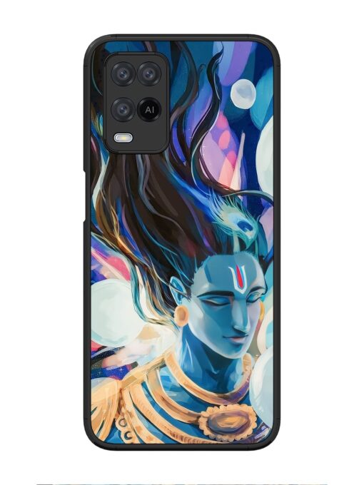 Bhagwan Sri Krishna Glossy Metal Phone Cover for Oppo A54