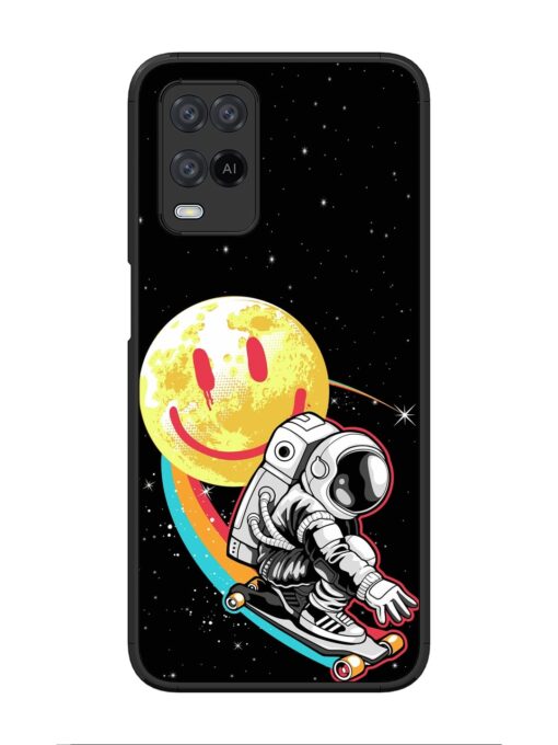 Astronaut Art Glossy Metal Phone Cover for Oppo A54