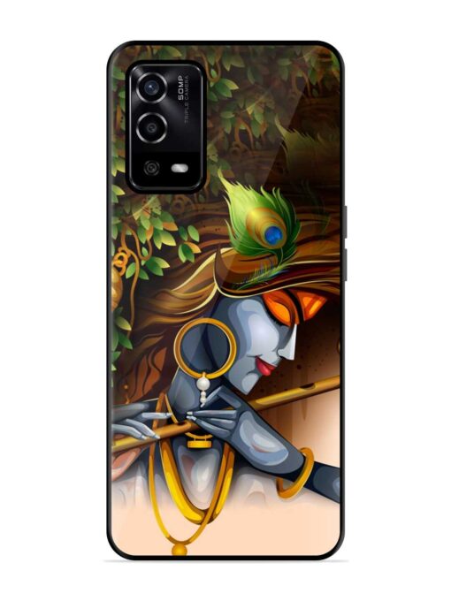 Krishna Glossy Metal Phone Cover for Oppo A55