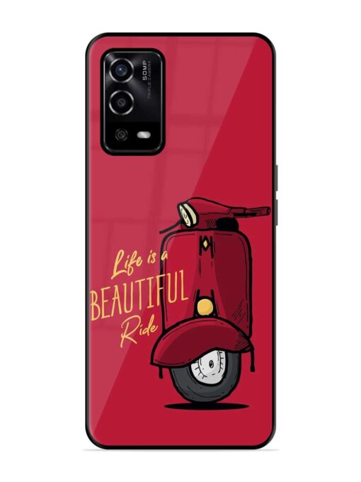 Life Is Beautiful Rides Glossy Metal Phone Cover for Oppo A55