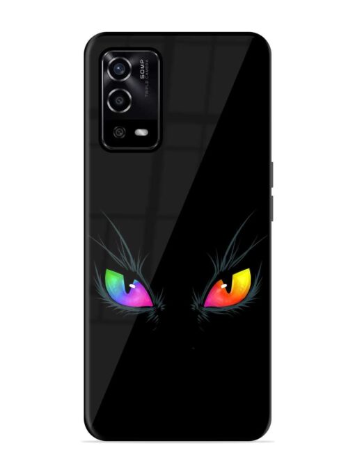 Cat Eyes Glossy Metal Phone Cover for Oppo A55