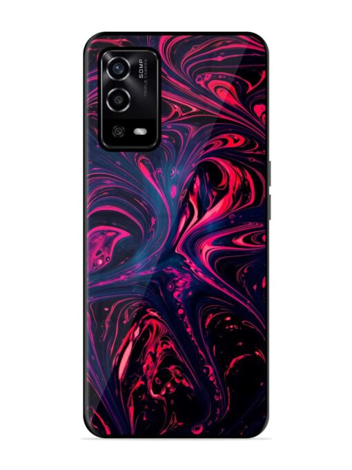 Abstract Background Glossy Metal Phone Cover for Oppo A55 Zapvi