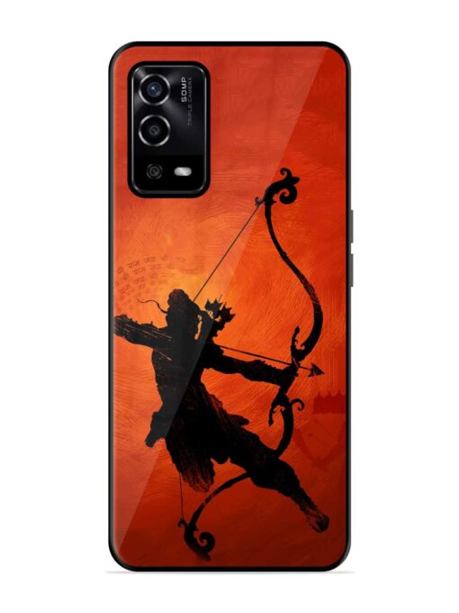 Illustration Lord Rama Glossy Metal Phone Cover for Oppo A55