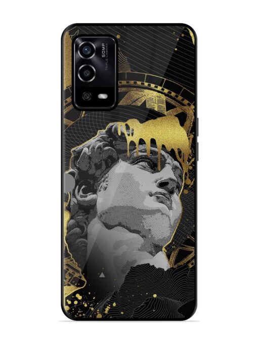 Roman Face Glossy Metal Phone Cover for Oppo A55 Zapvi