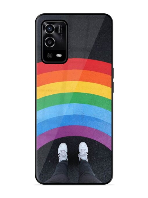 Legs Rainbow Glossy Metal TPU Phone Cover for Oppo A55 Zapvi