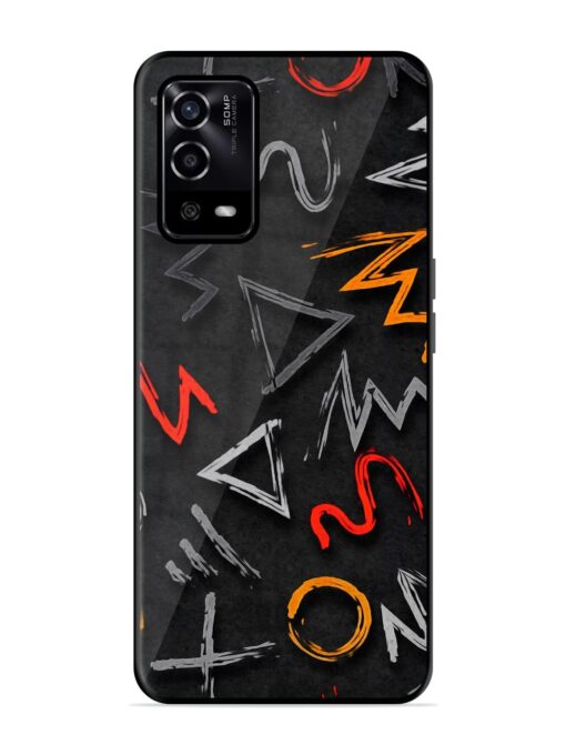 Grungy Graffiti Glossy Metal Phone Cover for Oppo A55 Zapvi