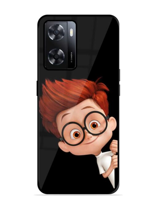 Smart Boy Cartoon Glossy Metal Phone Cover for Oppo A57 (4G) Zapvi