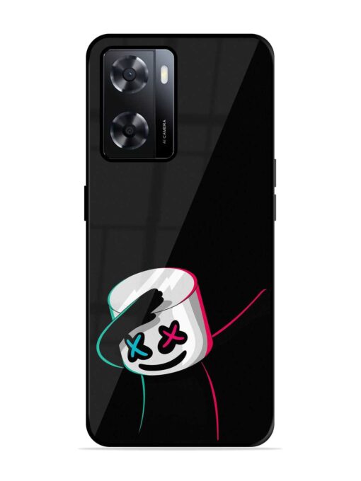 Black Marshmallow Glossy Metal Phone Cover for Oppo A57 (4G) Zapvi