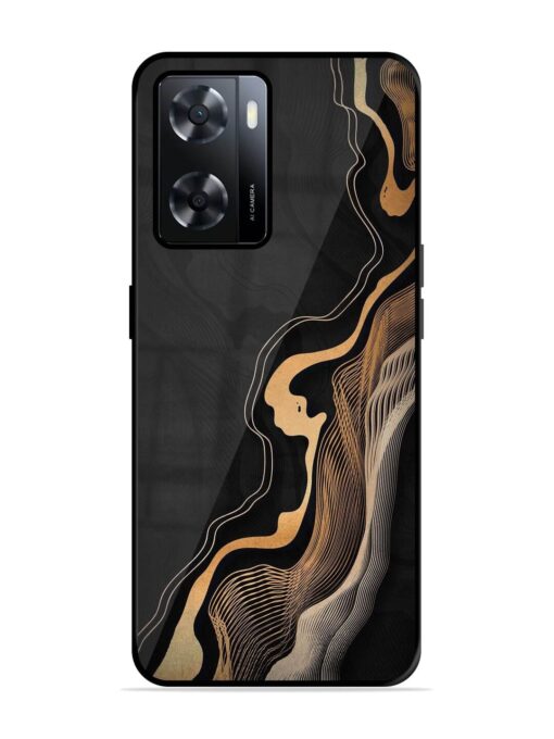 Abstract Art Glossy Metal TPU Phone Cover for Oppo A57 (4G) Zapvi