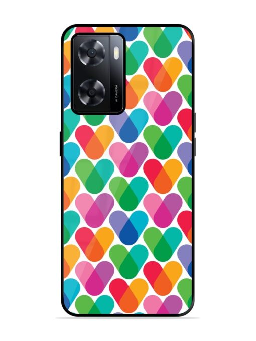 Overlapping Colors Colorful Glossy Metal TPU Phone Cover for Oppo A57 (4G) Zapvi