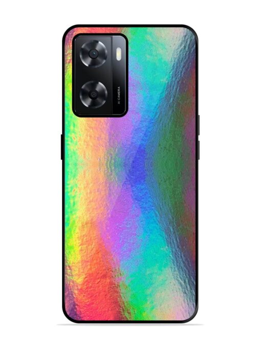 Colorful Holographic Background Glossy Metal TPU Phone Cover for Oppo A57 (4G) Zapvi