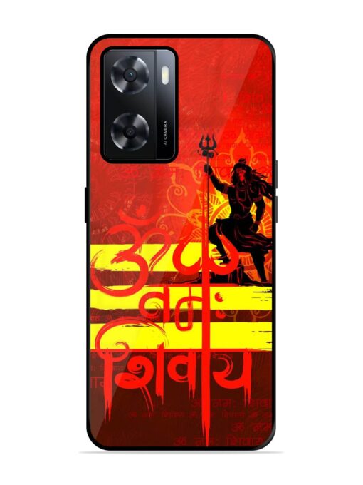 Illustration Lord Shiva Glossy Metal TPU Phone Cover for Oppo A57 (4G) Zapvi