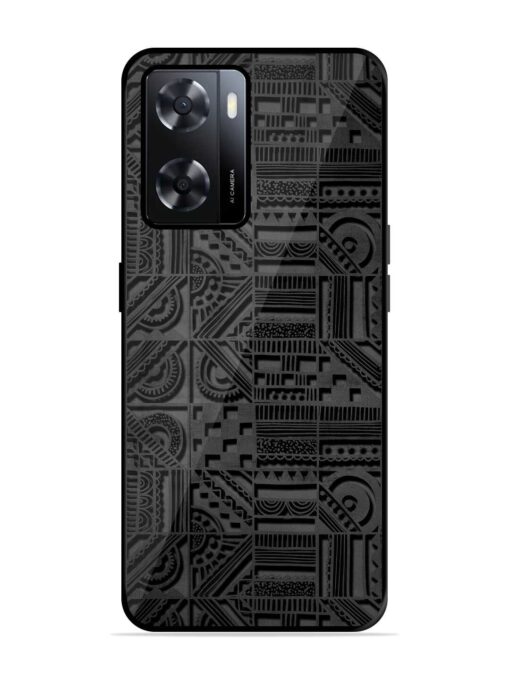 Seamless Pattern Glossy Metal Phone Cover for Oppo A57 (4G) Zapvi