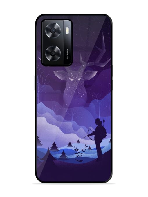 Deer Forest River Glossy Metal Phone Cover for Oppo A57 (4G) Zapvi