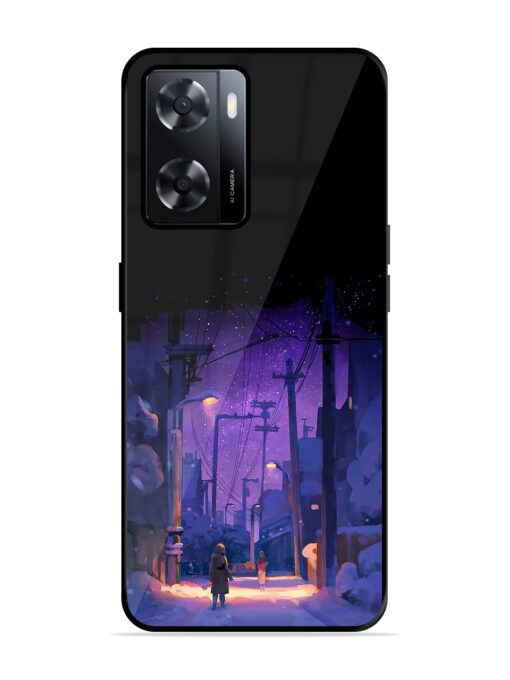 Winter Anime Art Glossy Metal Phone Cover for Oppo A57 (4G)