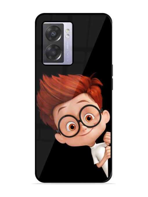 Smart Boy Cartoon Glossy Metal Phone Cover for Oppo A57 (5G) Zapvi