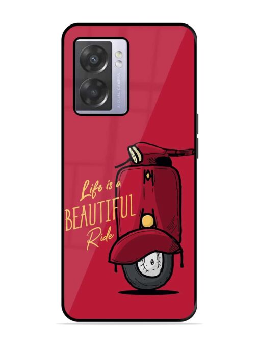 Life Is Beautiful Rides Glossy Metal Phone Cover for Oppo A57 (5G) Zapvi