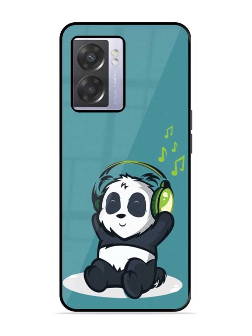 Music Panda Glossy Metal Phone Cover for Oppo A57 (5G) Zapvi