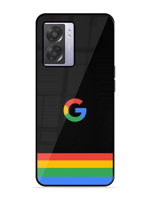 Google Logo Art Glossy Metal Phone Cover for Oppo A57 (5G) Zapvi