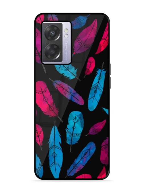 Feather Art Glossy Metal Phone Cover for Oppo A57 (5G) Zapvi