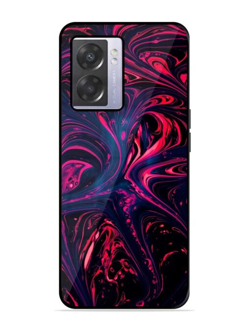 Abstract Background Glossy Metal Phone Cover for Oppo A57 (5G) Zapvi