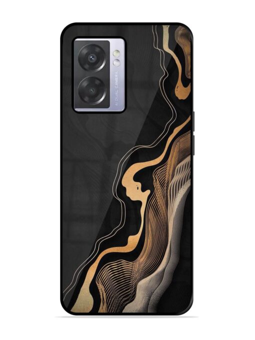 Abstract Art Glossy Metal TPU Phone Cover for Oppo A57 (5G) Zapvi