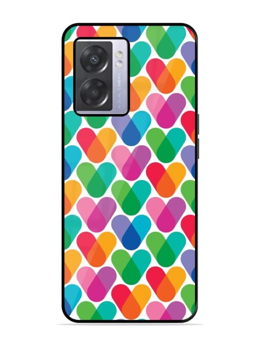 Overlapping Colors Colorful Glossy Metal TPU Phone Cover for Oppo A57 (5G) Zapvi