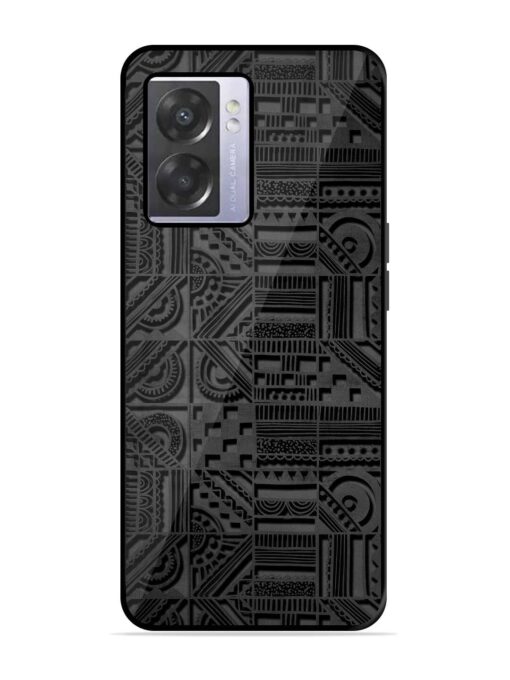 Seamless Pattern Glossy Metal Phone Cover for Oppo A57 (5G) Zapvi