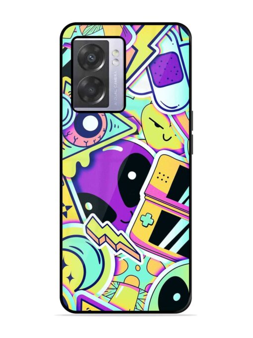 Scratch Art Glossy Metal Phone Cover for Oppo A57 (5G) Zapvi