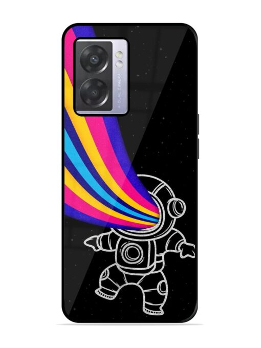 Astronaut Glossy Metal TPU Phone Cover for Oppo A57 (5G) Zapvi