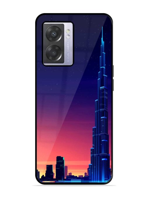 Burj Khalifa Abstract Glossy Metal Phone Cover for Oppo A57 (5G)