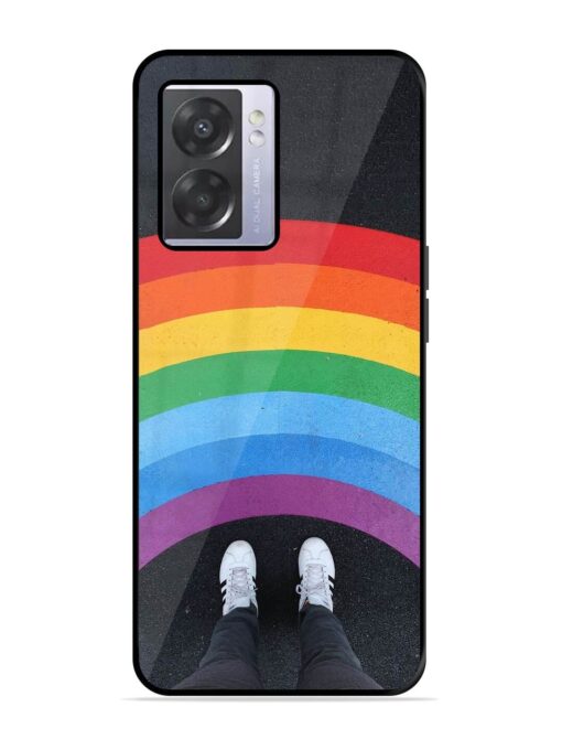 Legs Rainbow Glossy Metal TPU Phone Cover for Oppo A57 (5G)