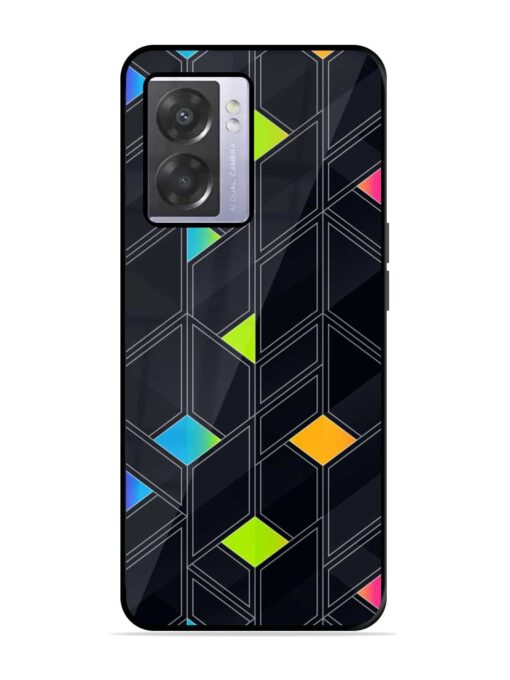 Abstract Mosaic Seamless Glossy Metal Phone Cover for Oppo A57 (5G) Zapvi