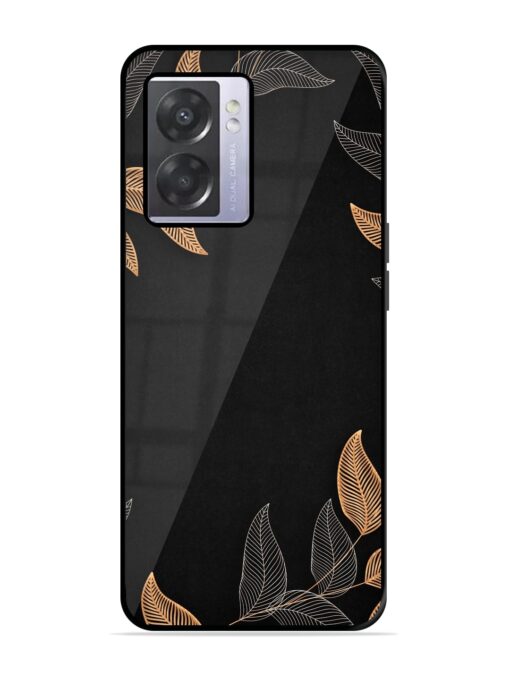 Foliage Art Glossy Metal Phone Cover for Oppo A57 (5G)