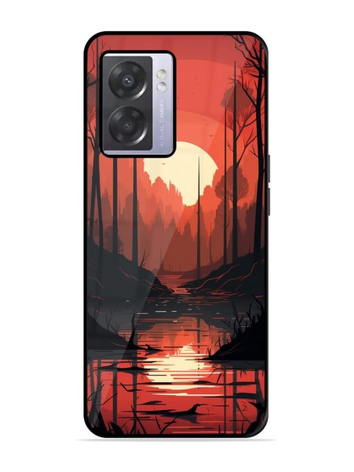 Natural Landscape Glossy Metal Phone Cover for Oppo A57 (5G) Zapvi