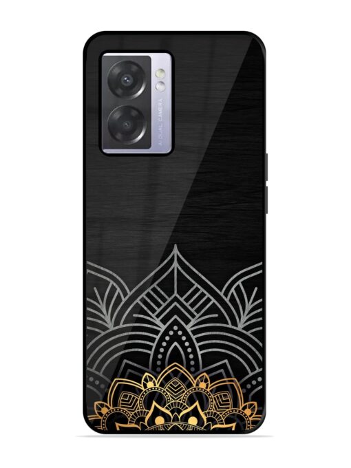 Decorative Golden Pattern Glossy Metal Phone Cover for Oppo A57 (5G)