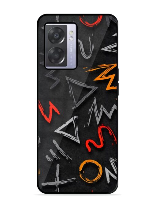 Grungy Graffiti Glossy Metal Phone Cover for Oppo A57 (5G) Zapvi