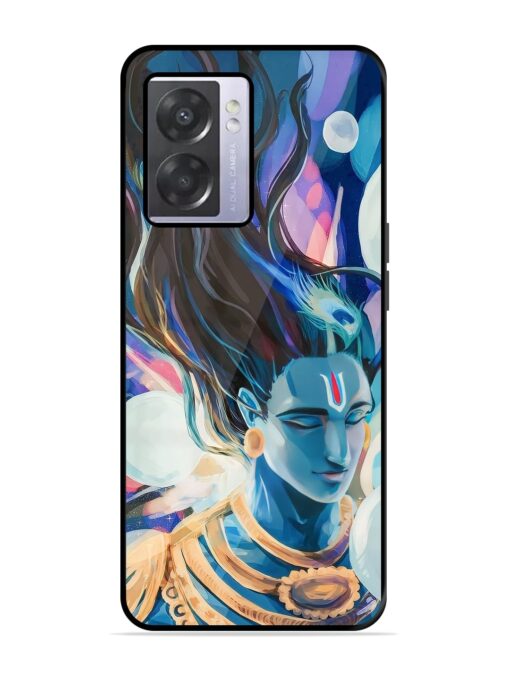 Bhagwan Sri Krishna Glossy Metal Phone Cover for Oppo A57 (5G)