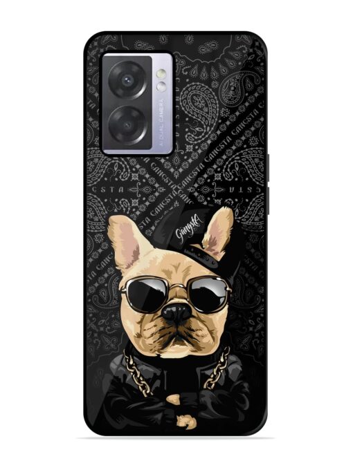 Gangsta Cool Sunmetales Dog Glossy Metal Phone Cover for Oppo A57 (5G) Zapvi