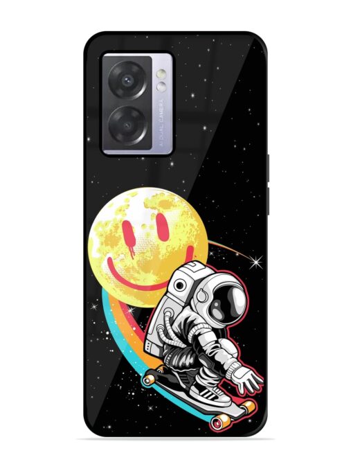 Astronaut Art Glossy Metal Phone Cover for Oppo A57 (5G) Zapvi