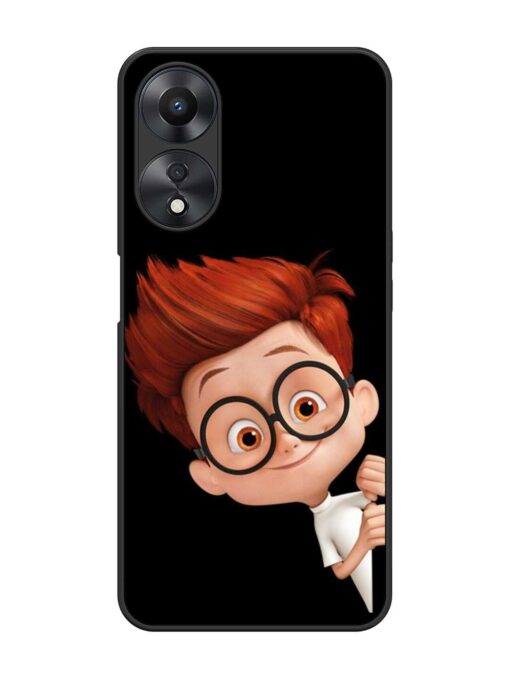 Smart Boy Cartoon Glossy Metal Phone Cover for Oppo A58 Zapvi