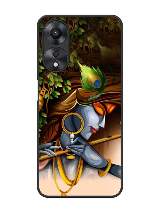 Krishna Glossy Metal Phone Cover for Oppo A58 Zapvi